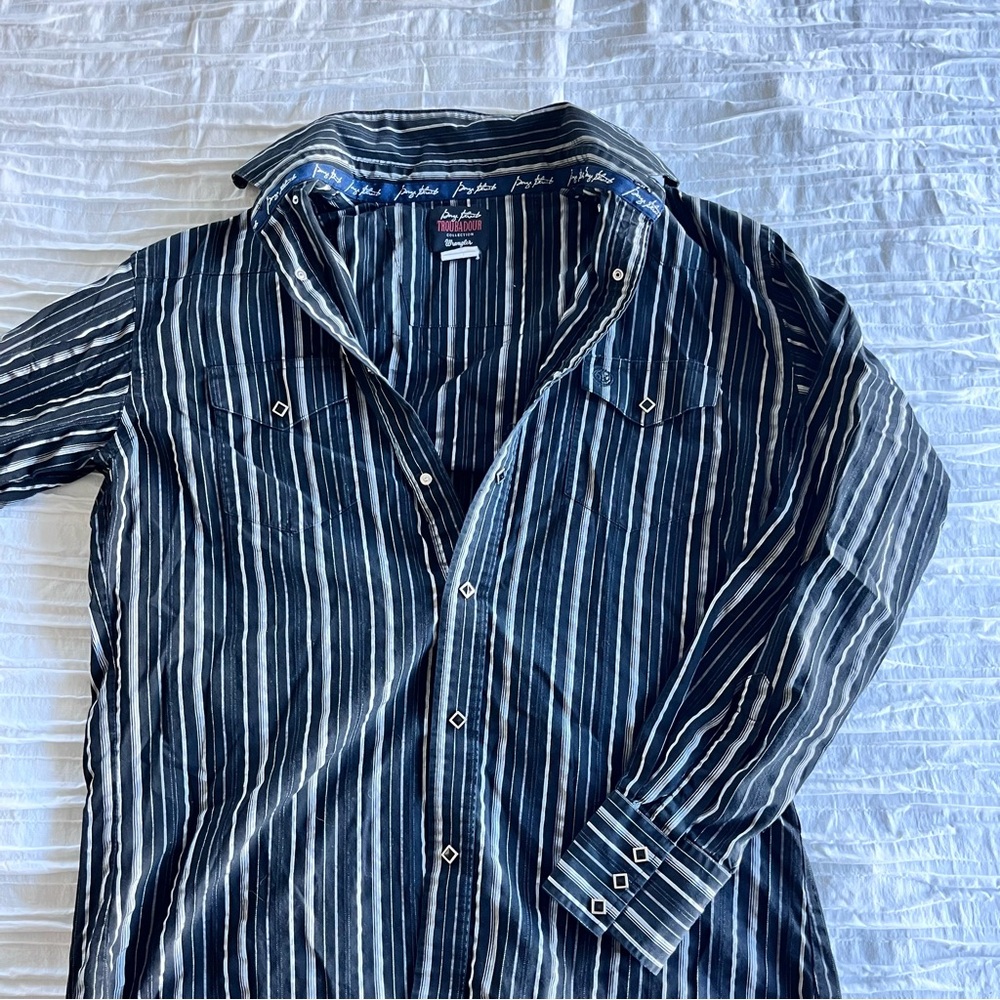 Striped Button-Up Shirt - Picture 4 of 4